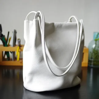 White Bucket Bags