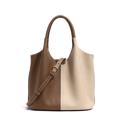 Color Block Bucket Bag