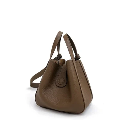 Solid Compact Bucket Bag - Image 2