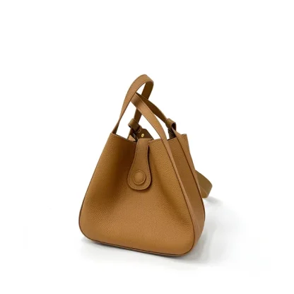 Solid Compact Bucket Bag - Image 3