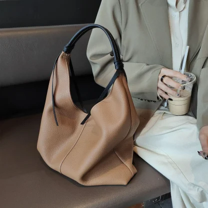 Soft Shoulder Bucket Bag - Image 2
