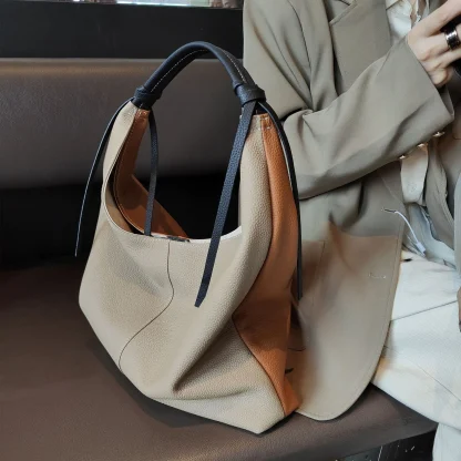 Soft Shoulder Bucket Bag - Image 4
