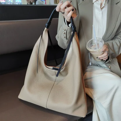 Soft Shoulder Bucket Bag - Image 5