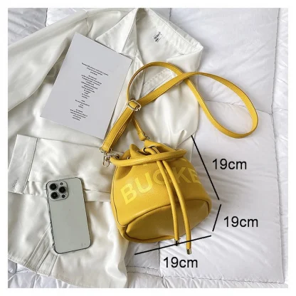 Chic Drawstring Bucket Bag - Image 7