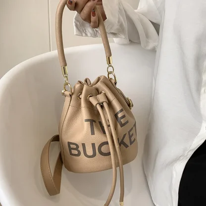 Chic Drawstring Bucket Bag - Image 2