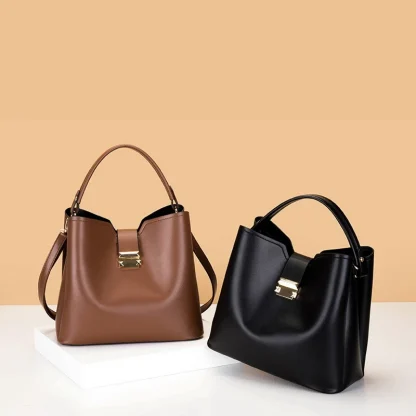 Spacious Chic Bucket Bag - Image 4