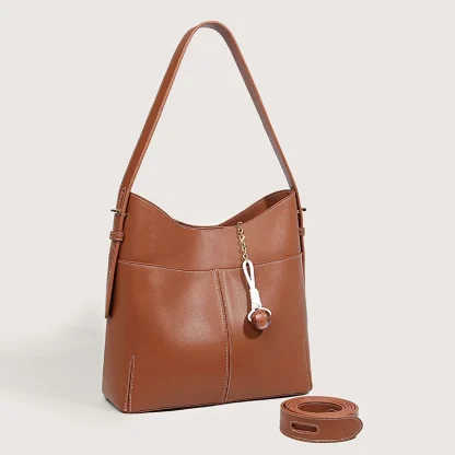 Elegant Pendant Bucket Bag