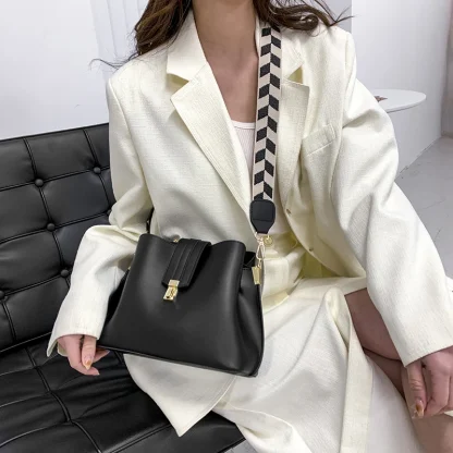 Wide Strap Bucket Bag - Image 2