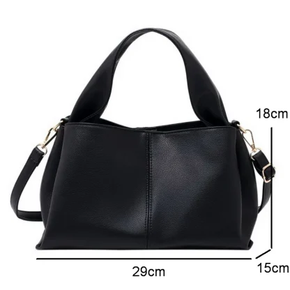 Classic Solid Bucket Bag - Image 7