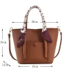 Elegant Scarf Bucket Bag - Image 7