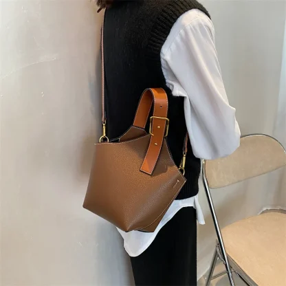 Chic Belt Bucket Bag - Image 2