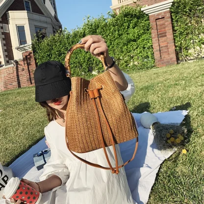 Summer Chic Bucket Bag - Image 2