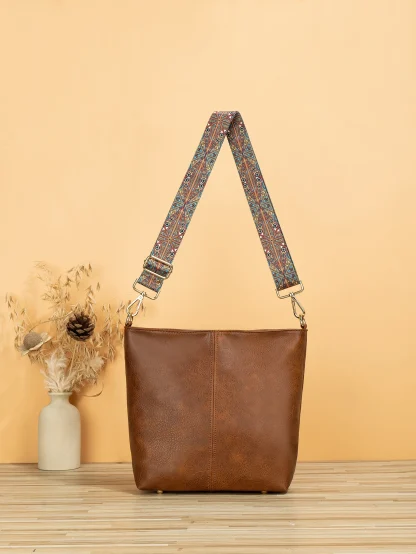 Vintage Style Bucket Bag - Image 5