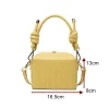 Solid Square Bucket Bag - Image 7