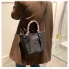 Elegant Scarf Bucket Bag - Image 5