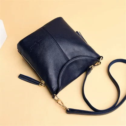 Flap Crossbody Bucket Bag - Image 6