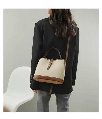 Retro Style Bucket Bag - Image 4