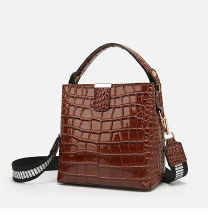 Crossbody Elegance Bucket Bag - Image 5