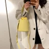 Solid Crossbody Bucket Bag - Image 6
