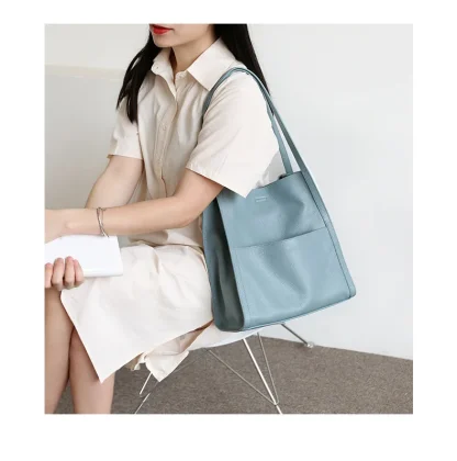 Solid Classic Bucket Bag - Image 2