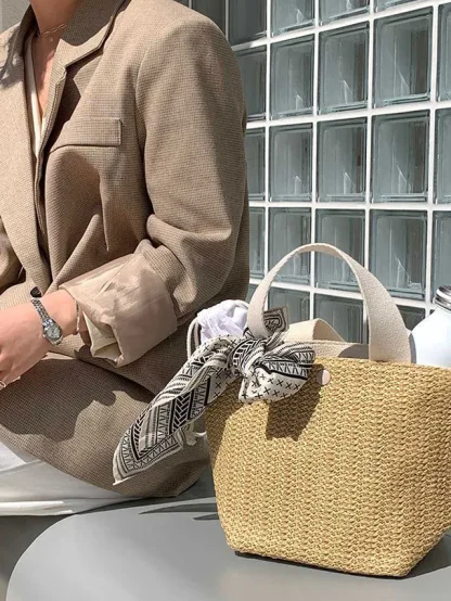 Beach Chic Bucket Bag - Image 6
