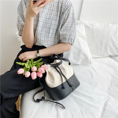 Classic Drawstring Bucket Bag - Image 4
