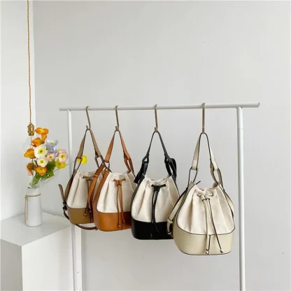 Classic Drawstring Bucket Bag - Image 2