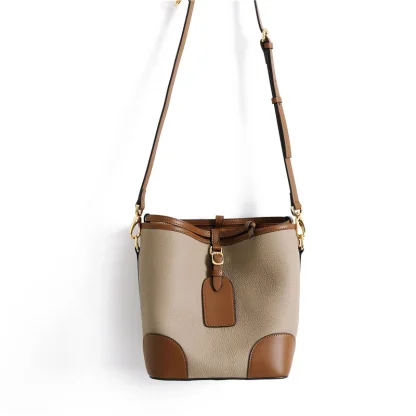 Elegant Drawstring Bucket Bag - Image 4