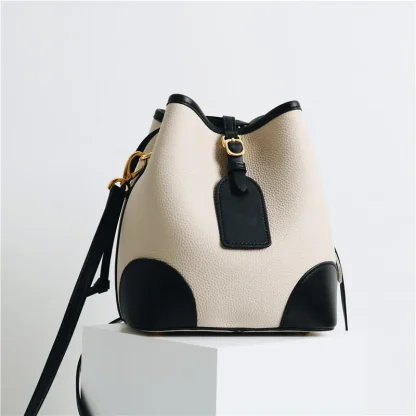 Elegant Drawstring Bucket Bag