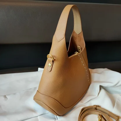 Solid Thread Bucket Bag - Image 3