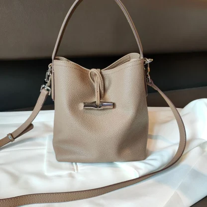 Elegant Compact Bucket Bag - Image 3