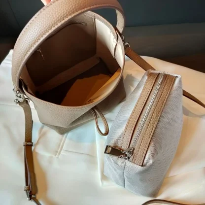 Elegant Compact Bucket Bag - Image 4