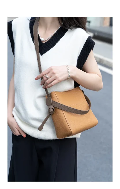 Adjustable Tote Bucket Bag - Image 6