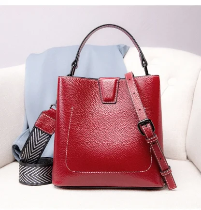 Elegant Spacious Bucket Bag - Image 5
