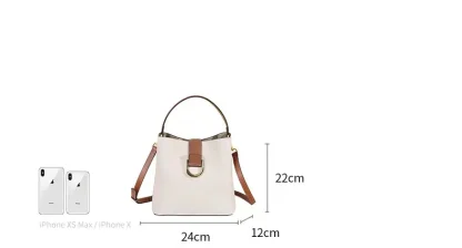 Spacious Crossbody Bucket Bag - Image 7