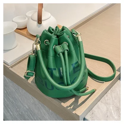 Chic Drawstring Bucket Bag - Image 6