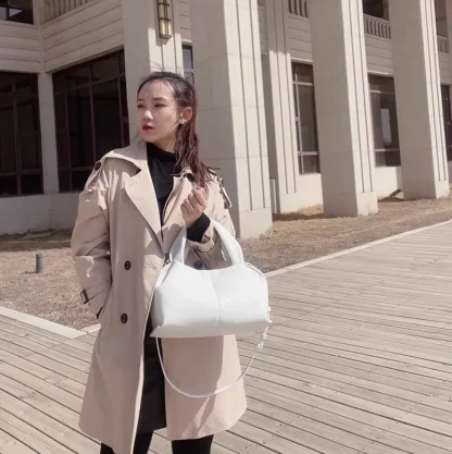 Stylish Solid Bucket Bag - Image 7
