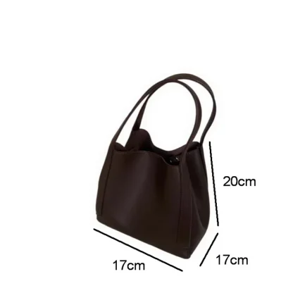 Crossbody Solid Bucket Bag - Image 7