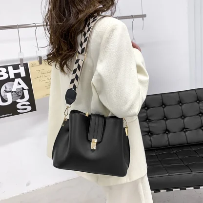 Wide Strap Bucket Bag - Image 3
