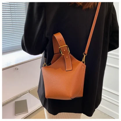 Chic Belt Bucket Bag - Image 3