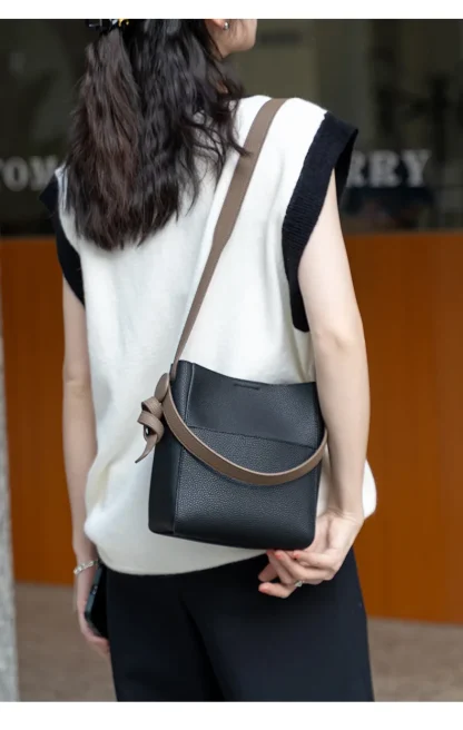 Adjustable Tote Bucket Bag - Image 7