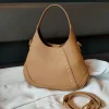 Solid Thread Bucket Bag - Image 6