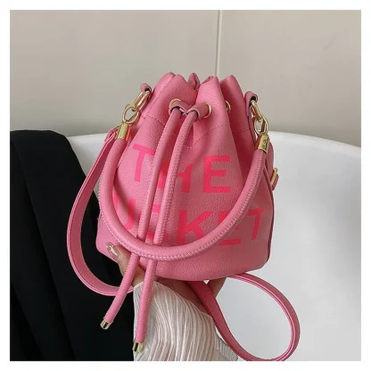 Chic Drawstring Bucket Bag