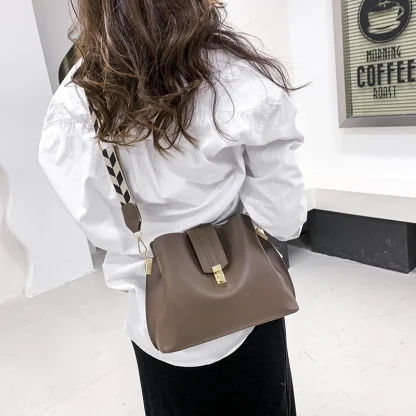 Wide Strap Bucket Bag - Image 4