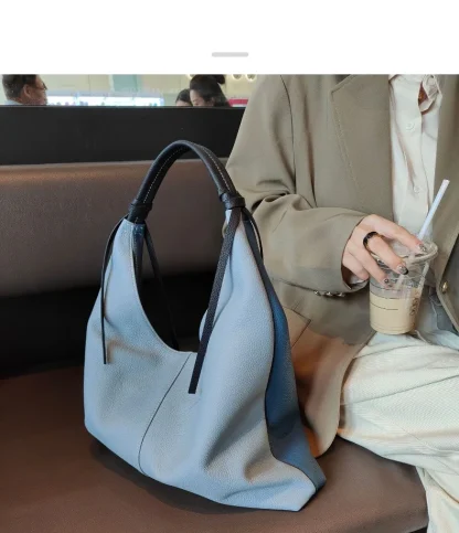 Soft Shoulder Bucket Bag - Image 7