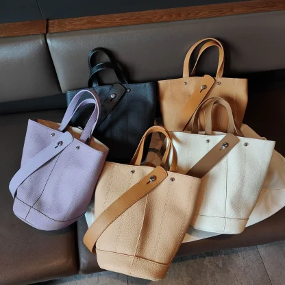 Elegant Sleek Bucket Bag - Image 3