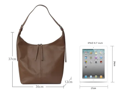 Spacious Elegance Bucket Bag - Image 7