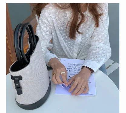 Classic Tote Bucket Bag - Image 2