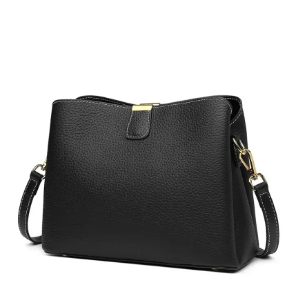 Trendy Messenger Bucket Bag - Image 6