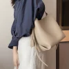 Sleek Solid Bucket Bag - Image 5